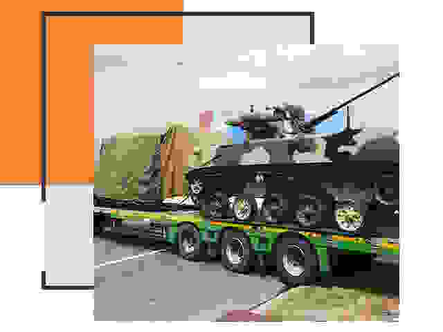 Перевозка военной техники в Советской Гавани